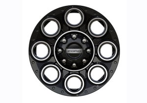 Ford Super Duty Wheel Kit - Ford Racing - 20x8in - Black w/Machined Face - `23-`26